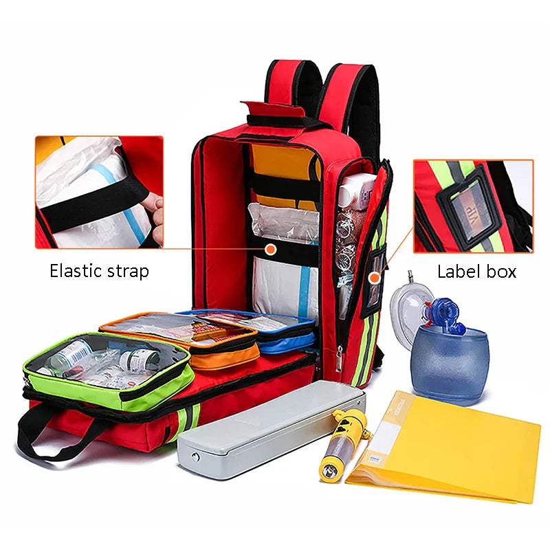 Zaino Capiente per Kit di Primo Soccorso e Outdoor