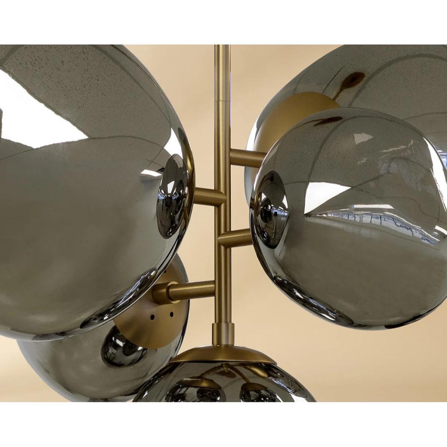 Lampada a Sospensione in Vetro Soffiato Ambra