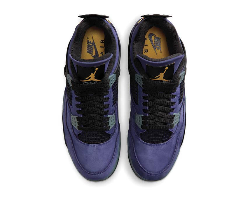 Air Jordan 4 Retro "Lakers" - vista posteriore