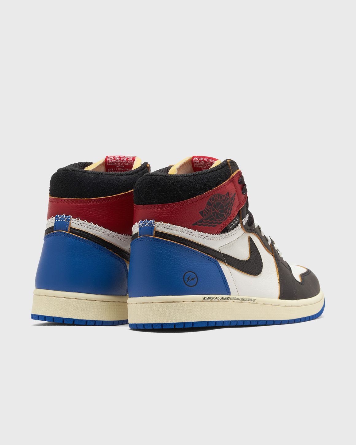Jordan x Union LA x Fragment Air Jordan 1 Retro Hi OG SP - vista dall'alto