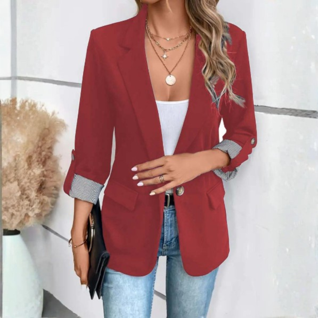 Blazer da Donna con Maniche Arrotolabili