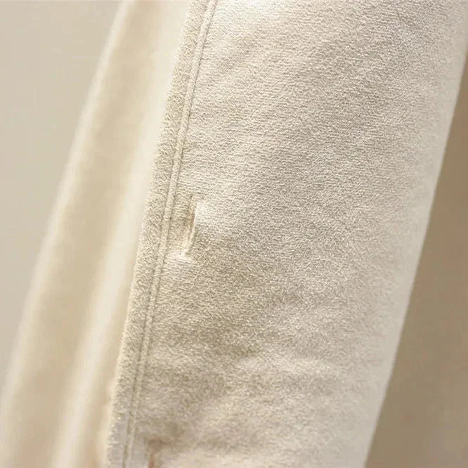 Gilet sherpa con scollo a V e bottoni