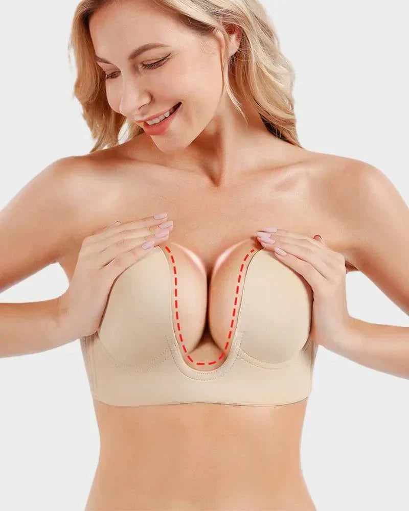 Reggiseno push-up adesivo senza spalline e senza schienale