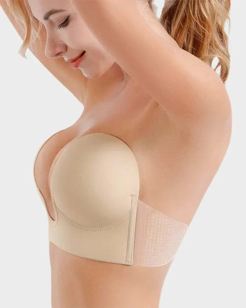 Reggiseno push-up adesivo senza spalline e senza schienale