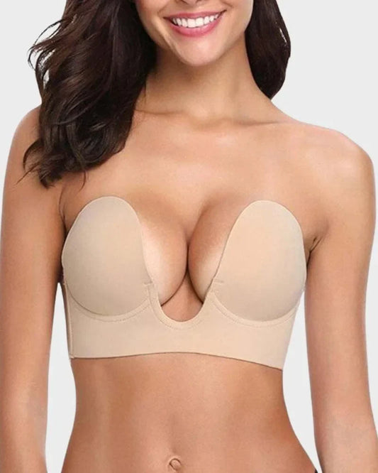 Reggiseno push-up adesivo senza spalline e senza schienale