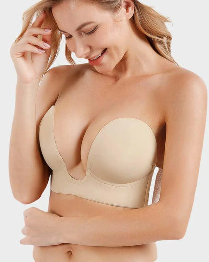 Reggiseno push-up adesivo senza spalline e senza schienale